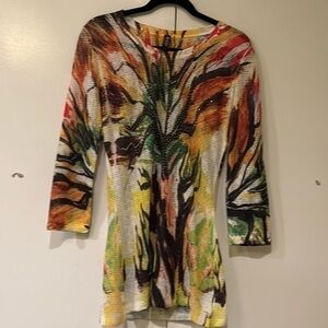 Multi colored lightweight tunic